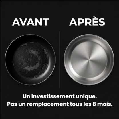 Poêle Inox 18/10 0 PFAS certifié